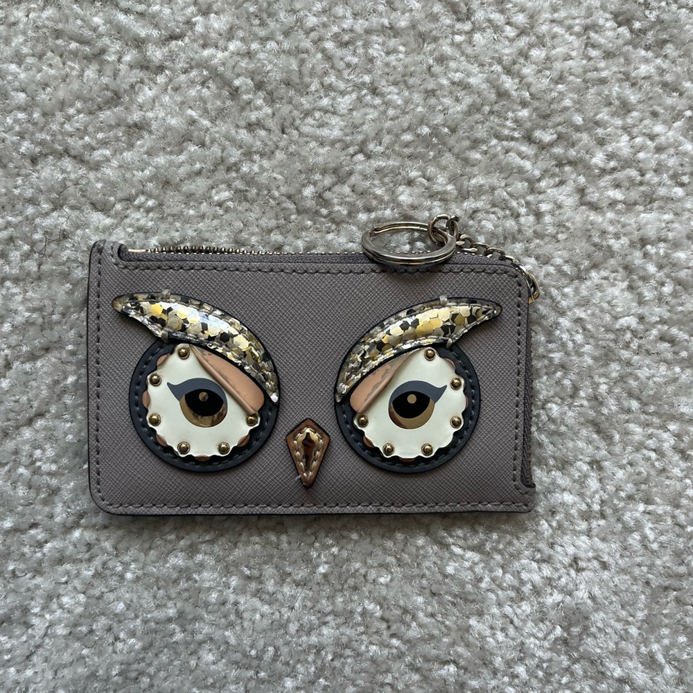 Kate Spade Gray Owl Design Wallet